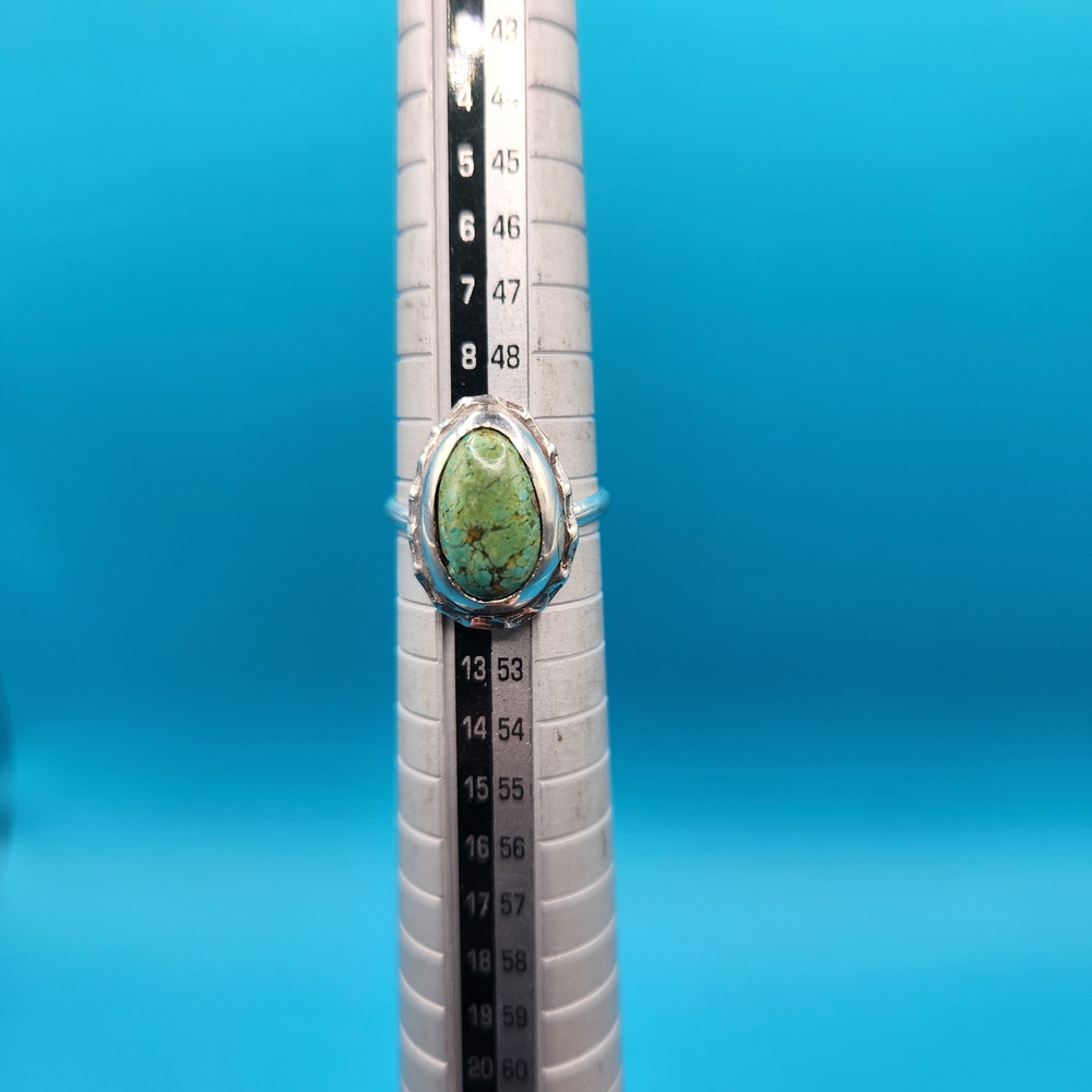 Kingman Turquoise Sterling Silver Ring - image 1